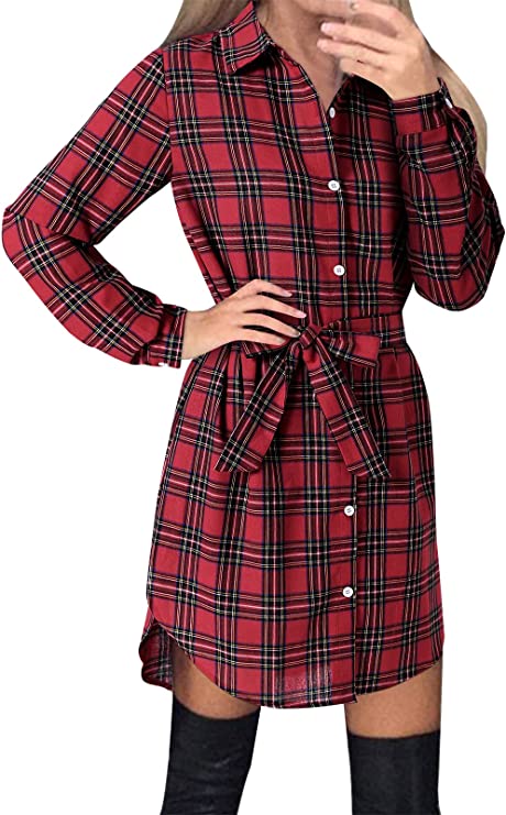 Women's Checked Dress