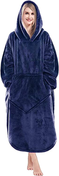 Oversized Sweatshirt Wearable Fleece Blanket