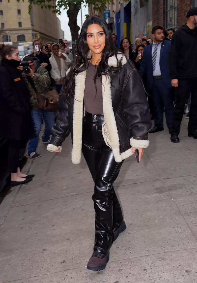 Kim in the streets of New York, November 2019