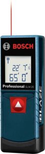 7. BOSCH GLM20 Blaze 65ft Laser Distance Measure