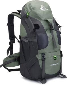 4. Bseash 50L Water Resistant Hiking Backpack
