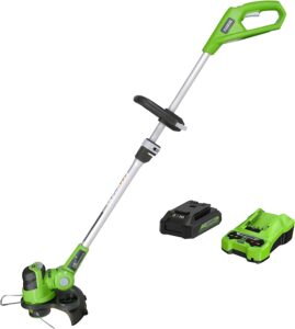 5. Greenworks 24V 12 inch Cordless String Trimmer