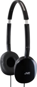 3. JVC Black Flat and Foldable Colorful Flats On Ear Headphone