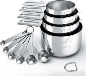 4. TILUCK Measuring Cups & Spoons Set