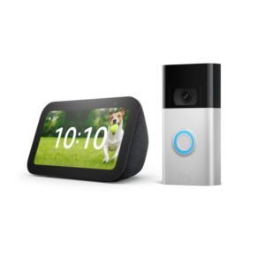 Ring Video Doorbell (Satin Nickel) Bundle